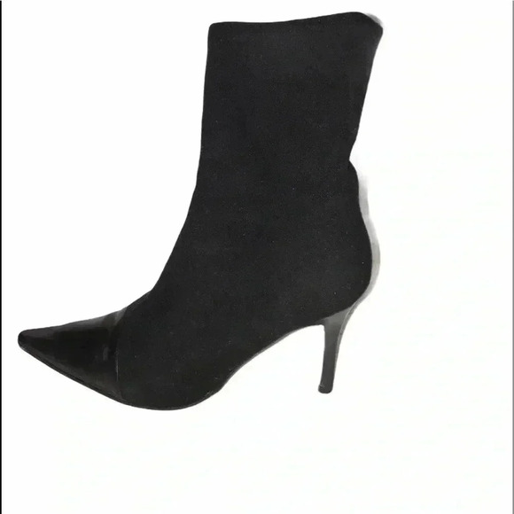 Kate Spade Fleece Stiletto Heel Bootie Size 8.5 - Picture 1 of 5